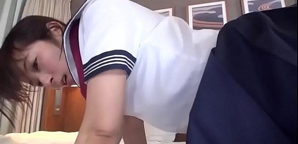  Uncensored Japanese School Girl ! JK Succeeded in Gonzo in uniform